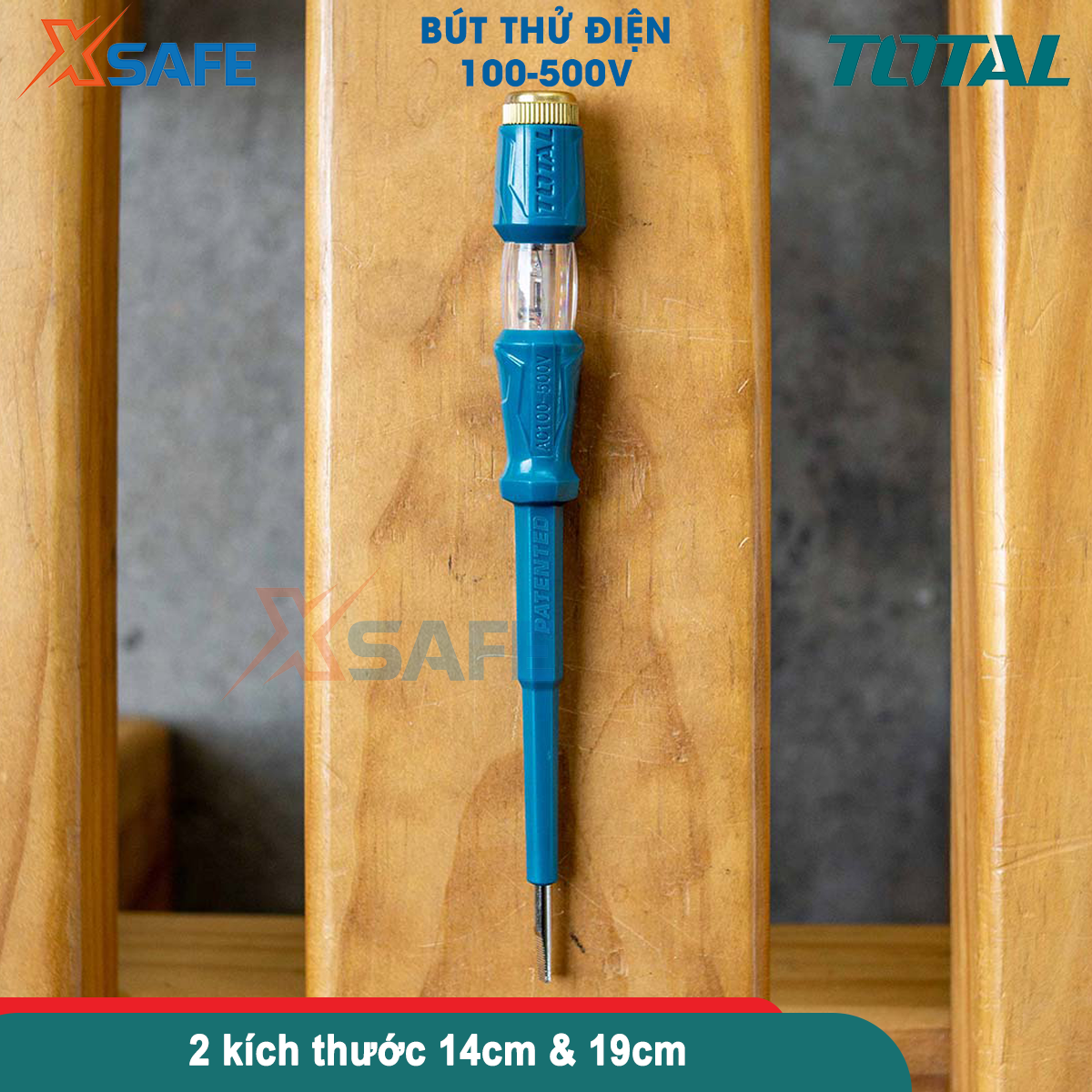 Bút thử điện TOTAL chất liệu nhựa tổng hợp cao cấp Bút điện từ nhựa tổng hợp cao cấp chịu nhiệt tốt chống ăn mòn THT291408