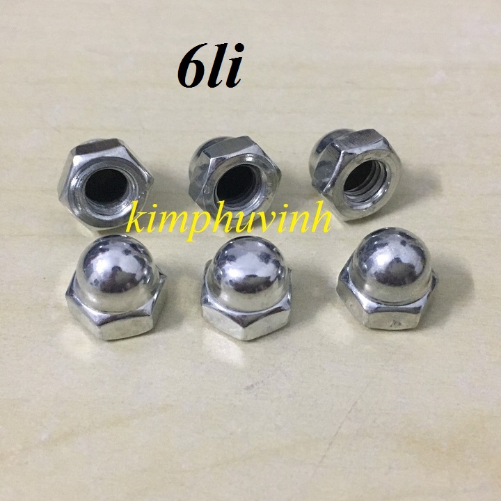 Đai ốc chỏm cầu - Đai ốc mũ - Tán bầu - Tán kiểu