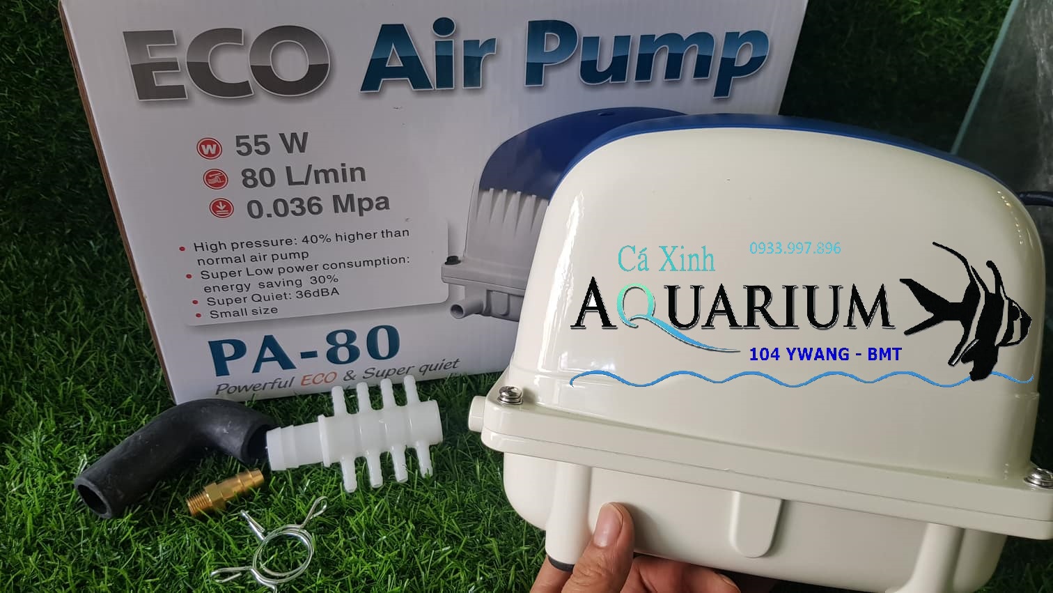 Máy sủi oxi JECOD PA 80 công suất lớn