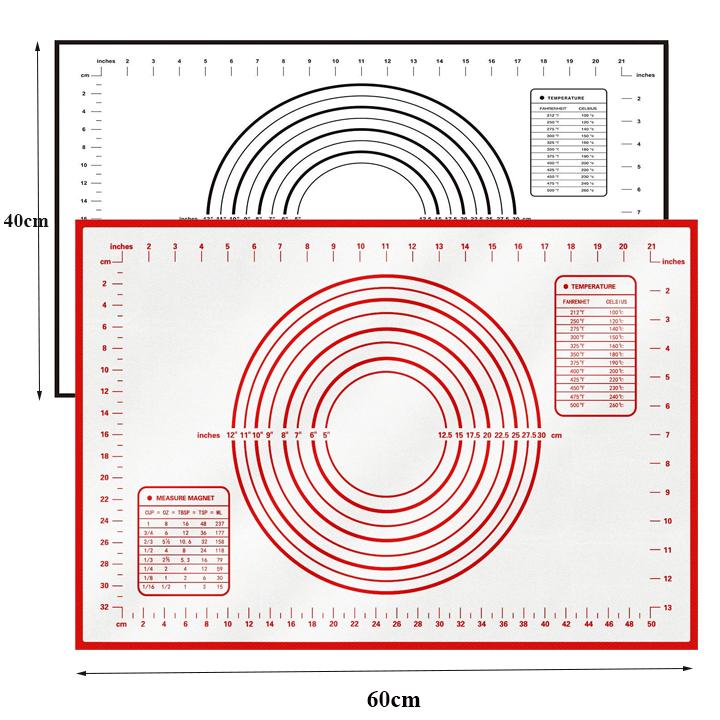 Tấm lót silicon nhào bột 40 x 60cm