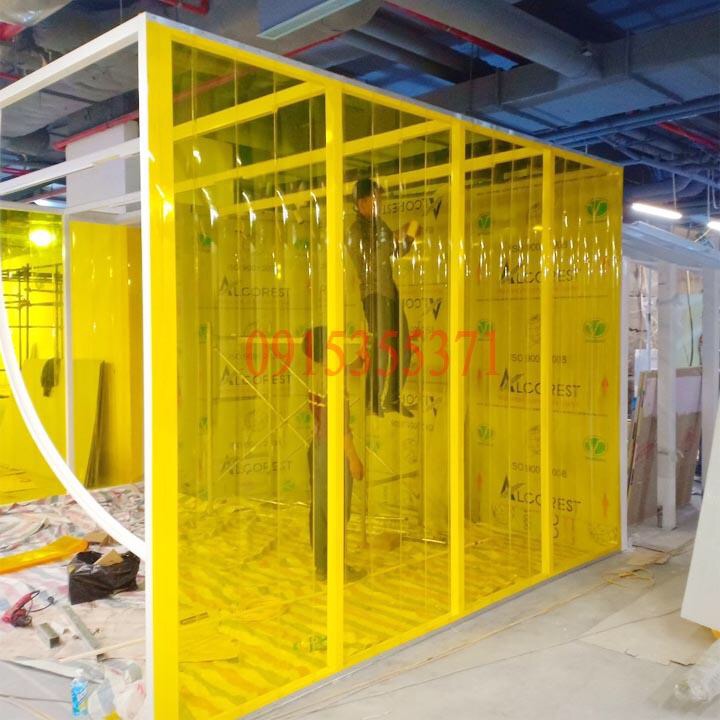 [HCM] Cuộn nhựa PVC {dày 2mm x rộng 20cm x dài 50m} ngăn nhiệt điều hòa.