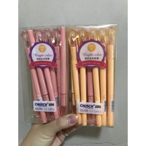 [MUA NHIỀU SIÊU RẺ] [Lẻ 1 cây] Bút viết gel nước Chosch CS-956 / CS956 ngòi 0.5mm mực xanh / tím