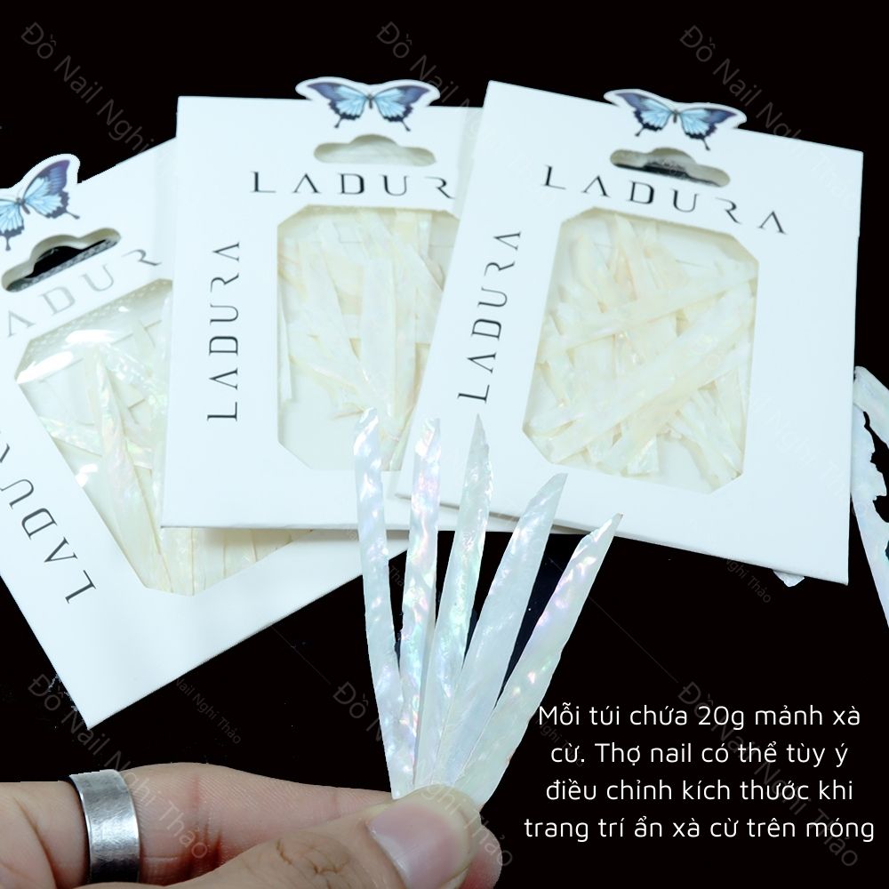 Xà cừ nail ngọc trai trang trí móng