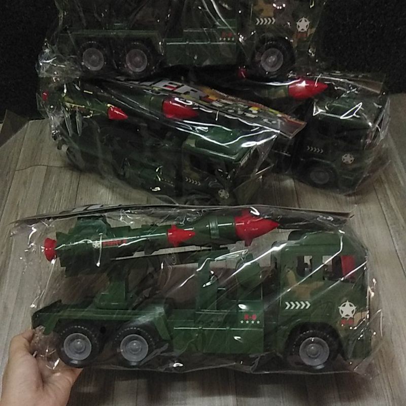Đồ Chơi Xe Chở Tên Lửa Quân Sự Cho Bé Loại Lớn Có Trớn (Mẫu Đẹp Mới)