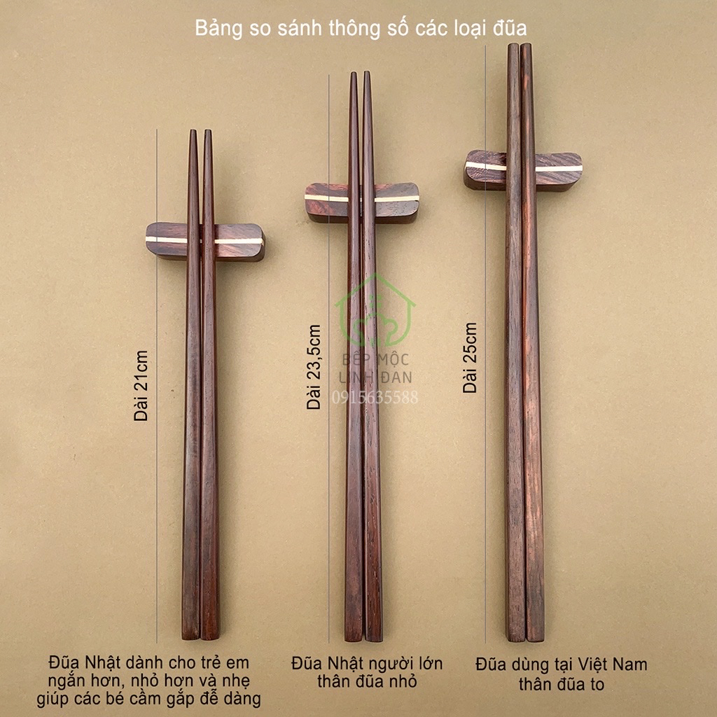 Đũa Nhật Trẻ Em Gỗ Trắc HAHANCO [CTL766] (01 đôi) Giúp Bé Dùng Đũa Dễ Dàng