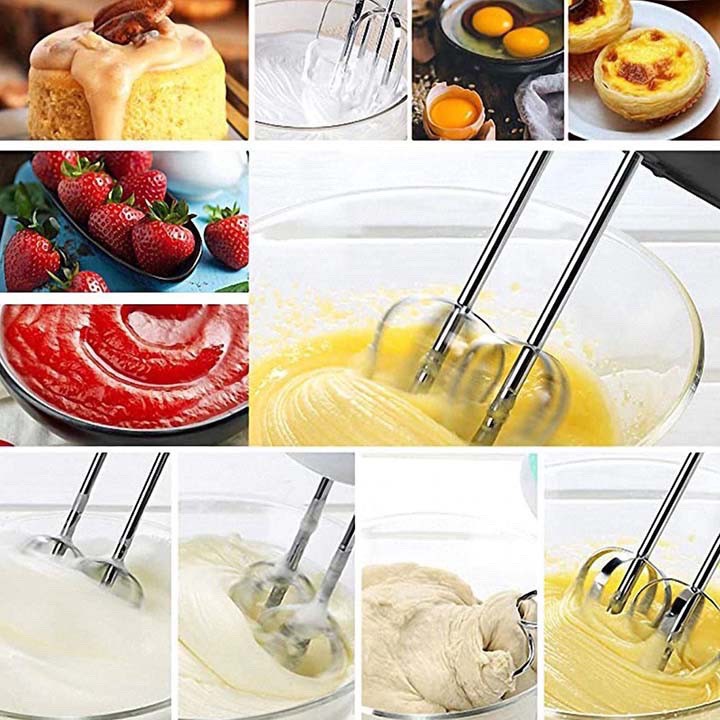 [FREE SHIP] Máy đánh trứng 7 tốc độ 1800w bảo hành 12 tháng Máy nhào bột