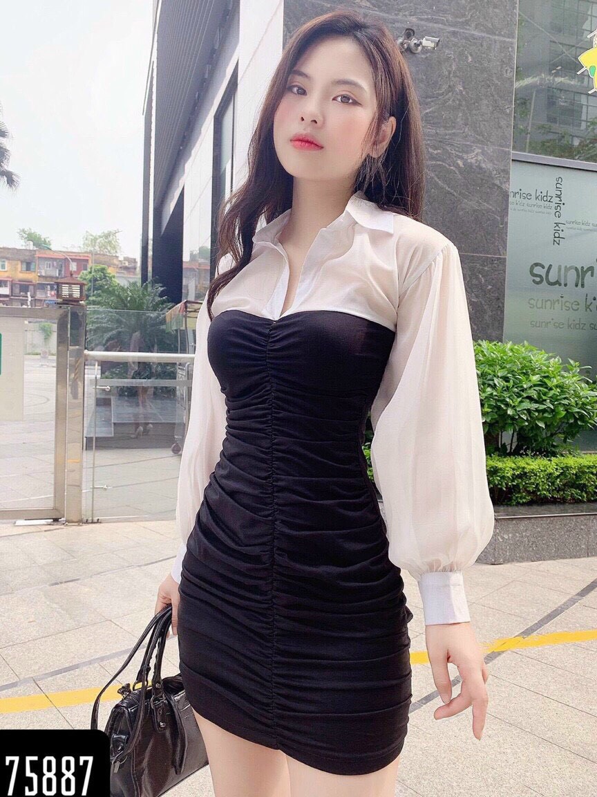 Đầm body thời trang HOT - (Hình thật)