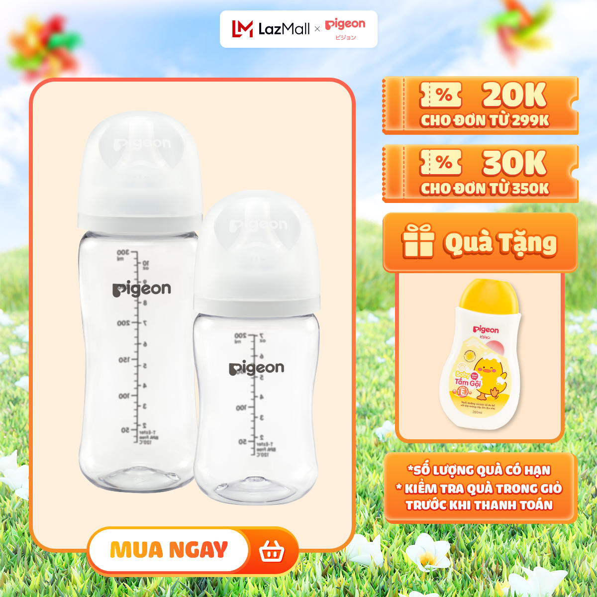 [New 2025] Pigeon Baby Accessories - Genuine Pigeon Anti-Colic Ppsu Bottle with Wide Neck for Newborns, Super Soft and Anti-Choking for Children 160Ml/240Ml - Many Patterns