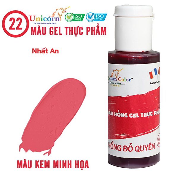 Màu gel thực phẩm hồng đỗ quyên 28gr unicorn
