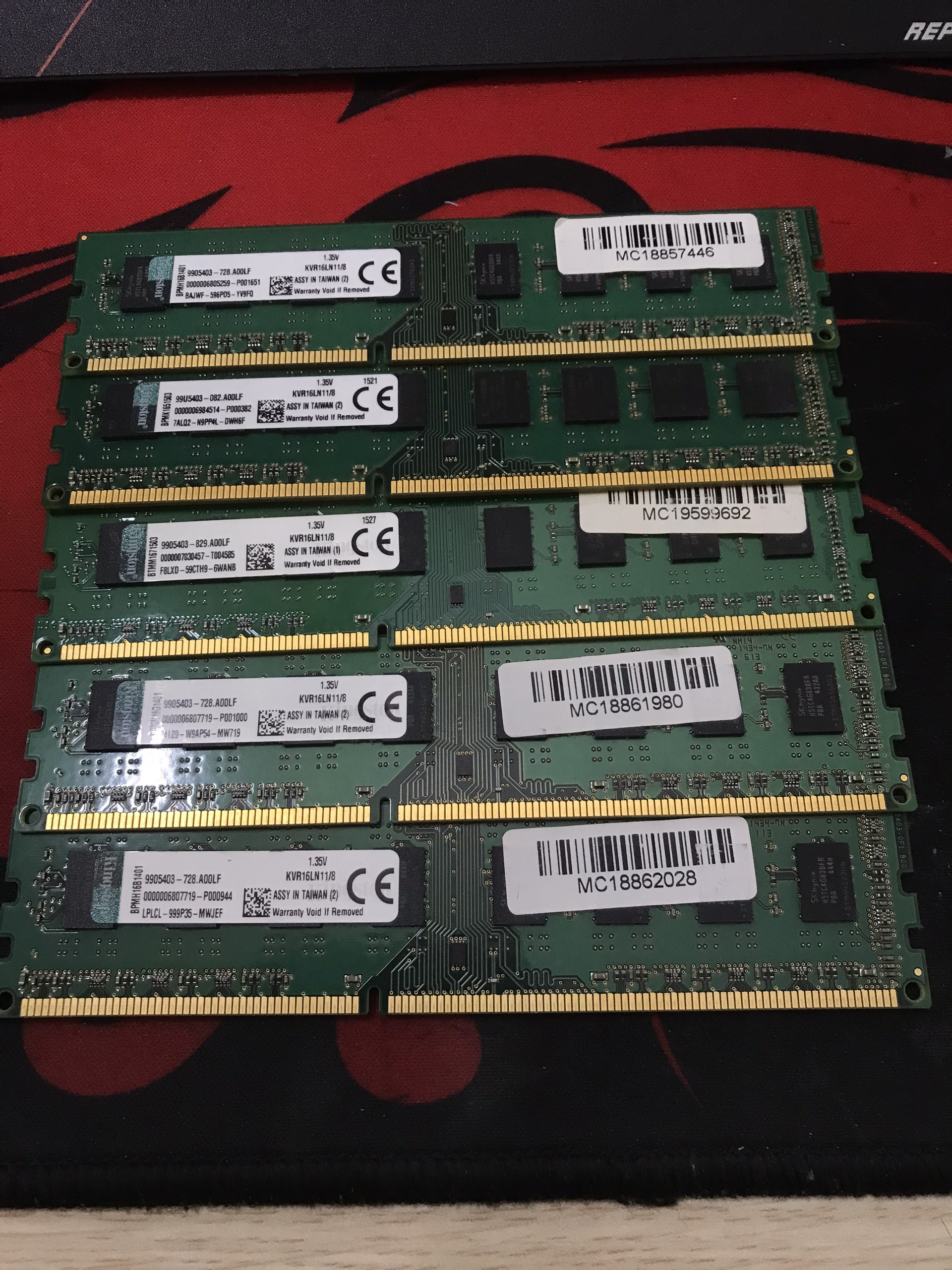 Ram máy tính 8G bus 1600 Ram DDR3 8G