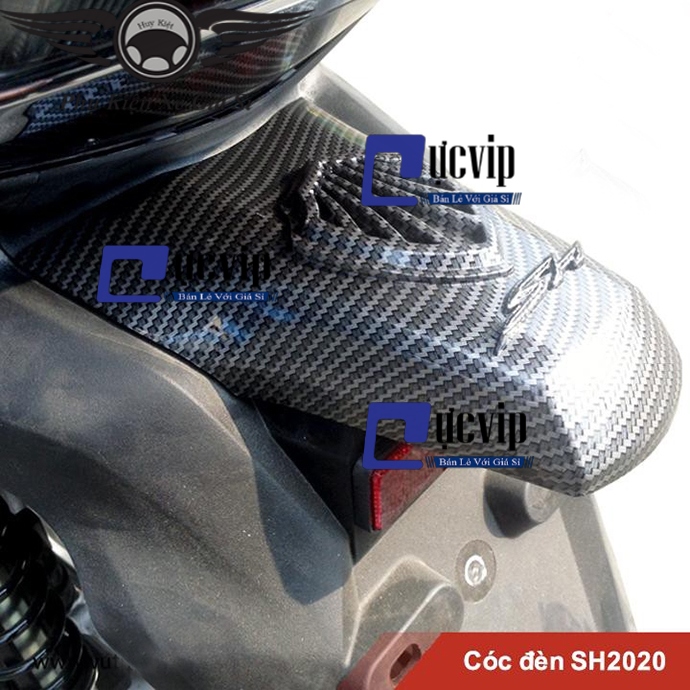 Ốp Chụp Cóc Đèn Xe SH 2020 Carbon Đẳng Cấp MS2602