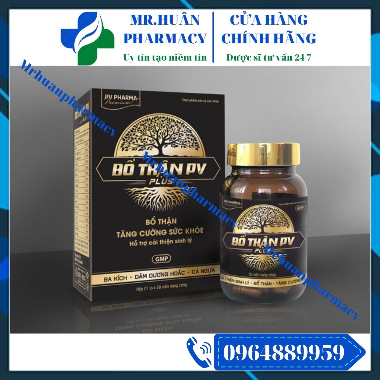 Bổ Thận PV Plus - Hỗ trợ bổ thận, tăng cường sức khỏe, hỗ trợ cải thiện sinh lý
