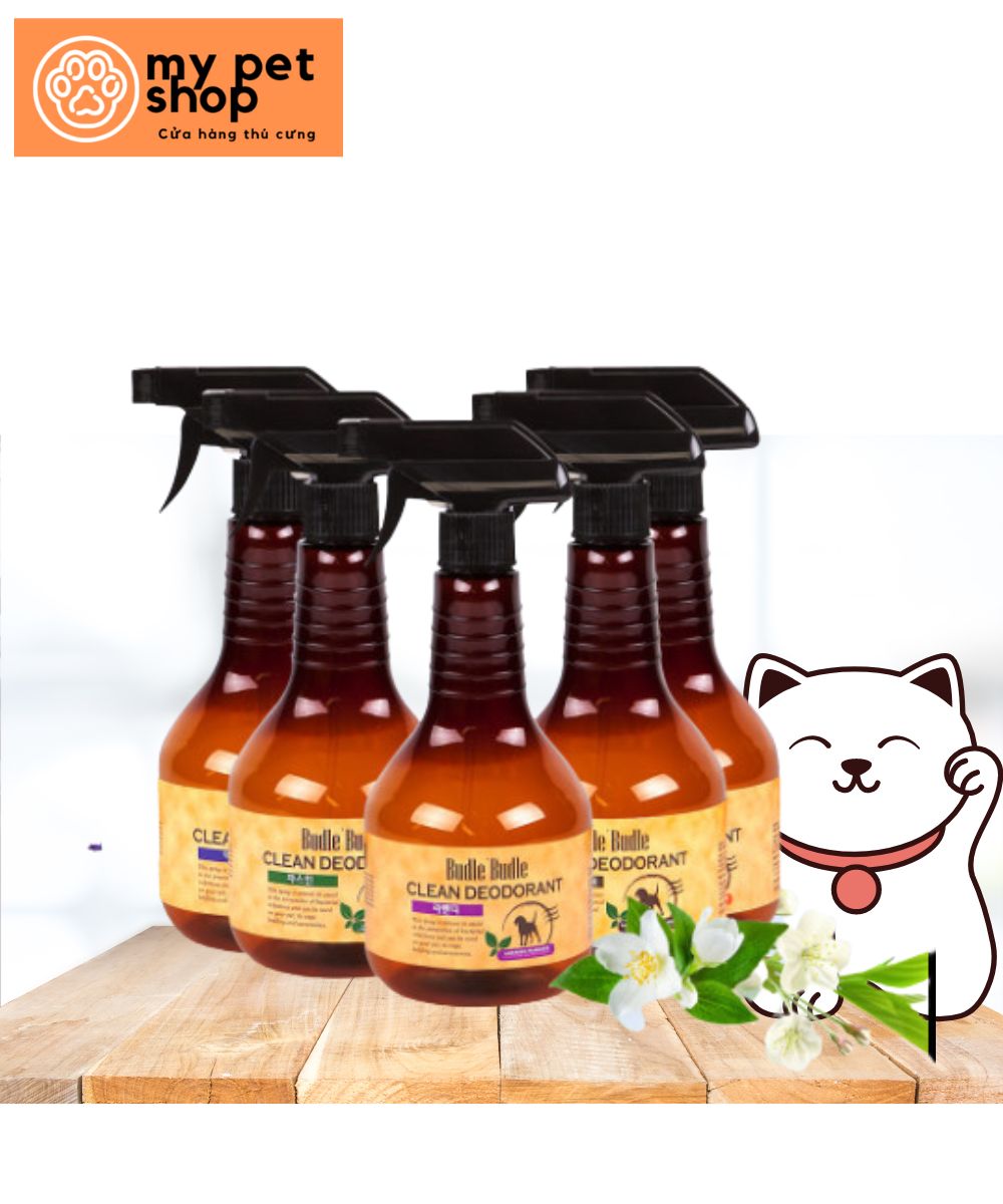 Xịt khử mùi dưỡng lông  cho thú cưng Budle'Budle