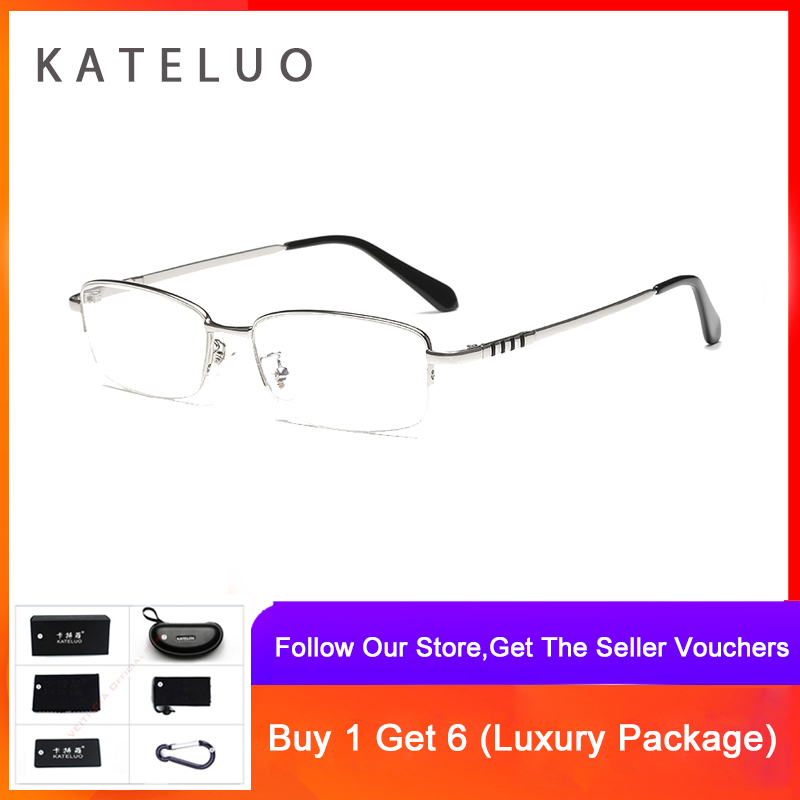 Mua KATELUO 2020 Mens Computer Glasses Anti Blue Light Fatigue Radiation-resistant Reading Glasses Frame Optical Eyeglasses 8801