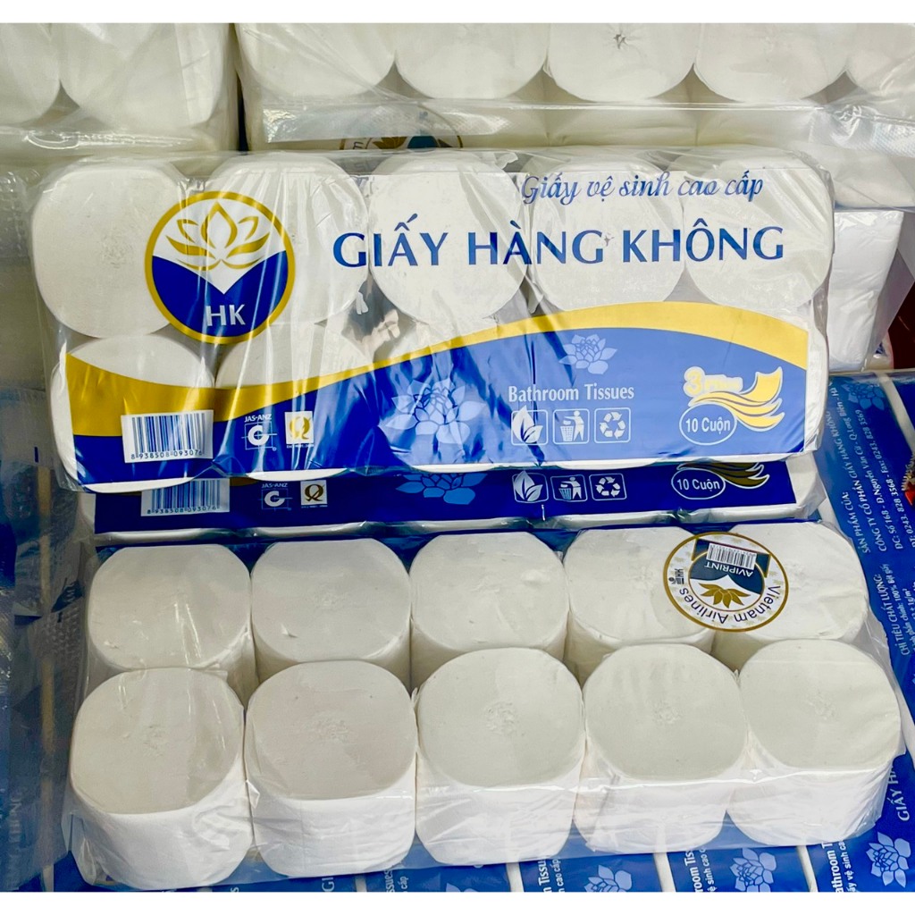 Bịch 10 Cuộn Giấy Vệ Sinh Loại Mịn