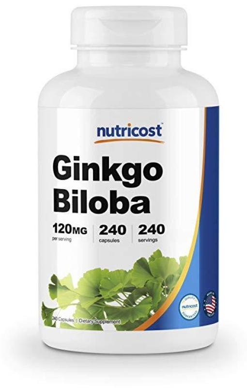 Viên uống bổ não tăng cường trí nhớ Gingkgo Biloba Nutricost 240 viên nhập khẩu
