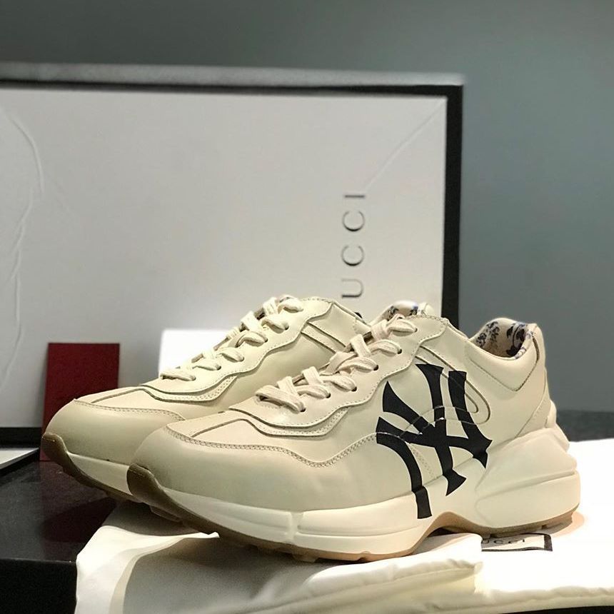 Giày Sneaker Guccci Yankess ( GC màu trắng chữ W)