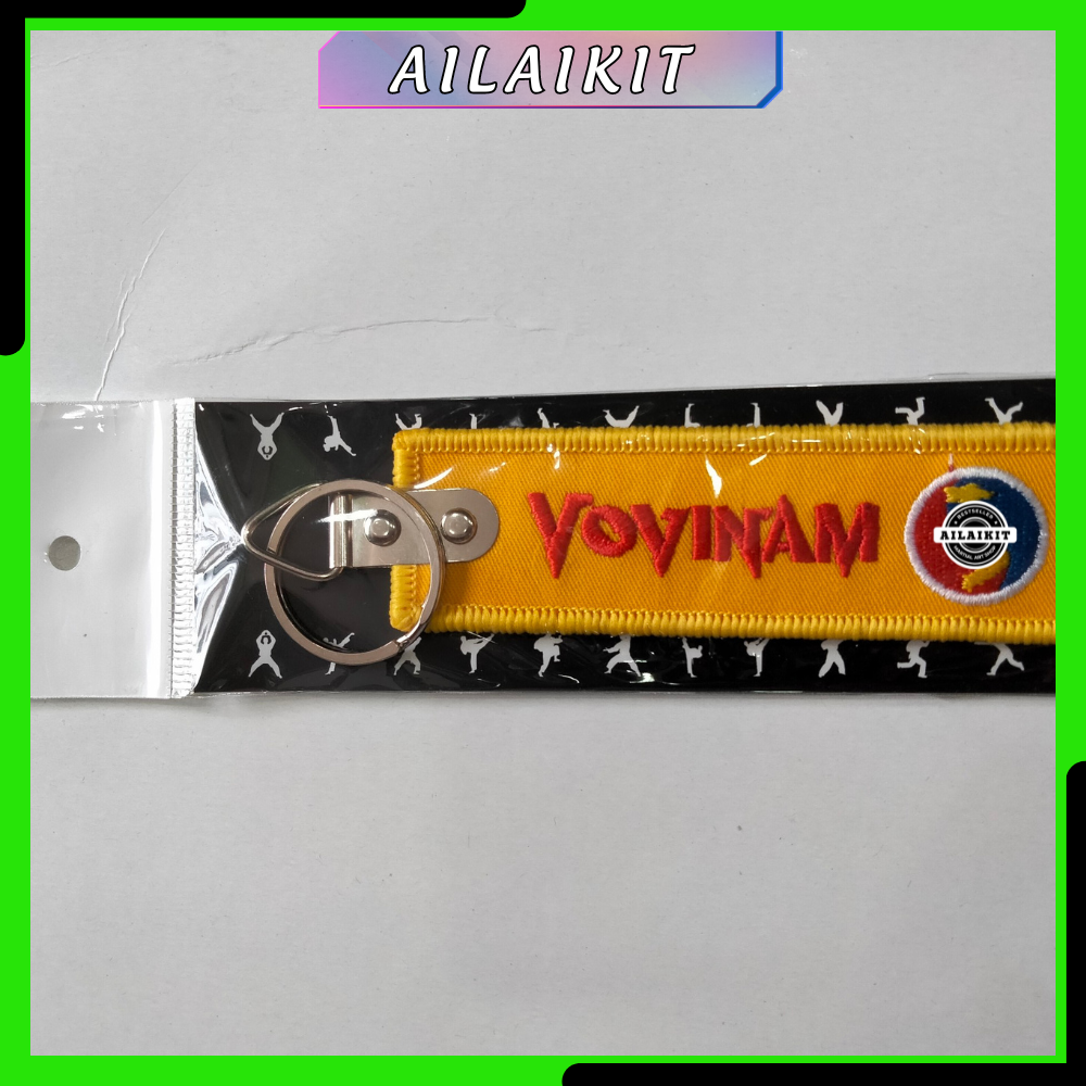 [HCM]{Combo 10 Móc Khóa Vải Vovinam -Ailaikit}, móc khóa thêu vovinam, quà lưu niệm vovinam
