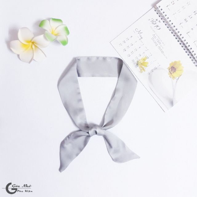 Khăn Turban Lụa Trơn Dài 90Cm