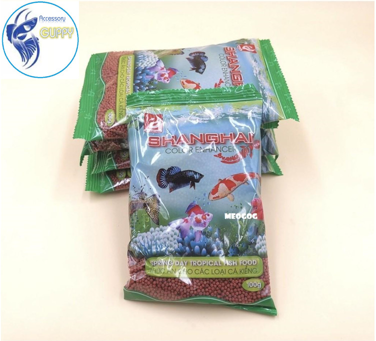 Thức Ăn Cá ShangHai dạng Viên ( gói 100g) - Cám Cá Cảnh