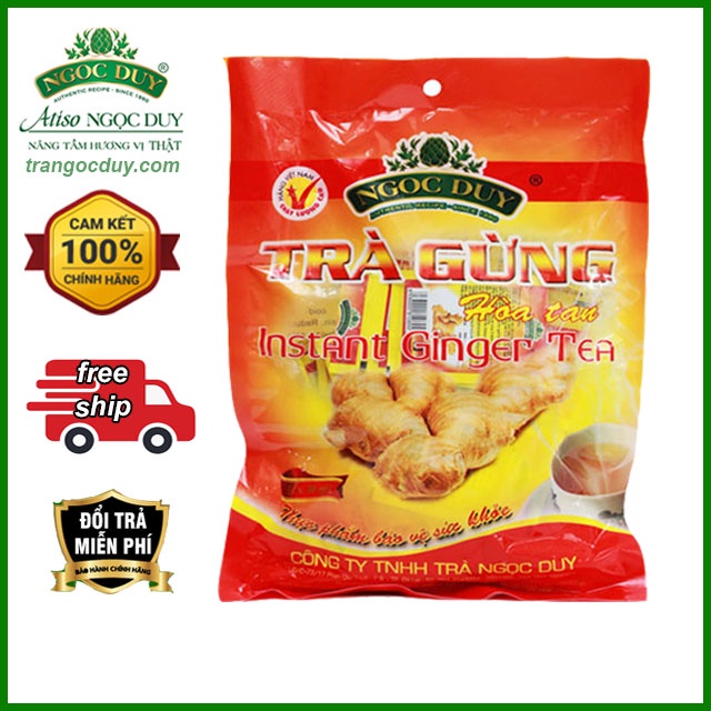 Trà Gừng Ngọc Duy hòa tan 40 túi - Giảm đau bụng lạnh, khó tiêu, nhiễm lạnh tay chân NMOL