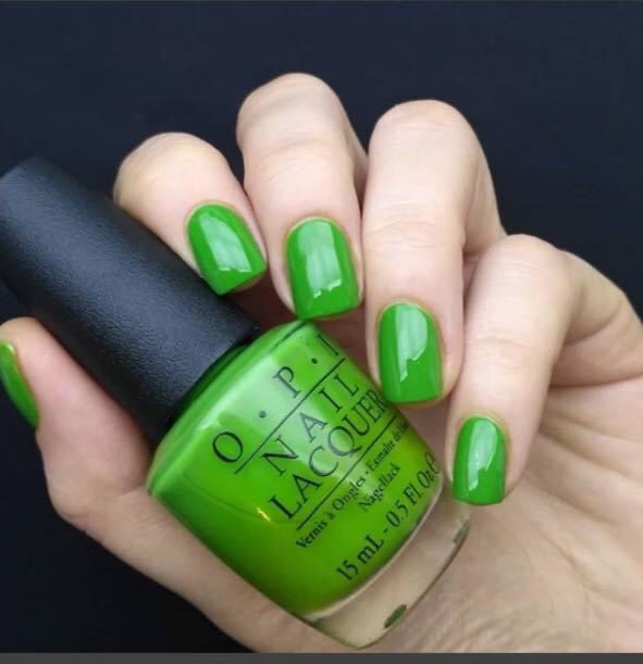 Sơn Móng Tay OPI màu xanh lá trắng da