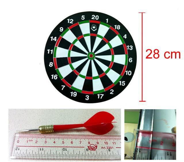 Bảng phóng phi tiêu 12 inch (28 cm) Kèm 4 mũi tên phi tiêu