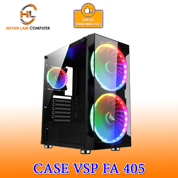 Bảng giá Thùng máy tính Case VSP FA 405 Gaming kính cường lực (Tặng 3 FAN RGB) Phong Vũ