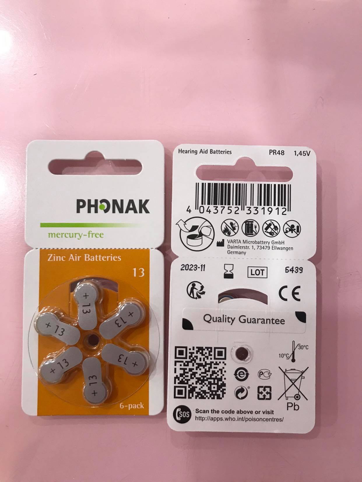 COMBO VỈ 6 VIÊN PIN MÁY TRỢ THÍNH 13+