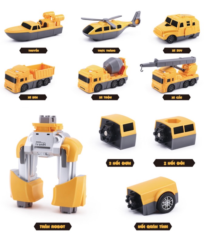 Bestmart - Bộ Robot mô hình Magnetic CITY ENGINEERING 21pcs