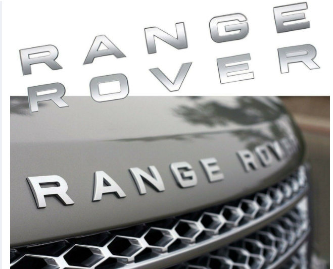 Tem Logo Chữ Nổi RANGE ROVER Dán Trang Trí Xe