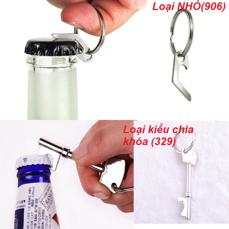 1 CÁI. MÓC KHÓA NHỎ CÓ CHỨC NĂNG KHUI NẮP CHAI TIỆN ÍCH. TH329.906