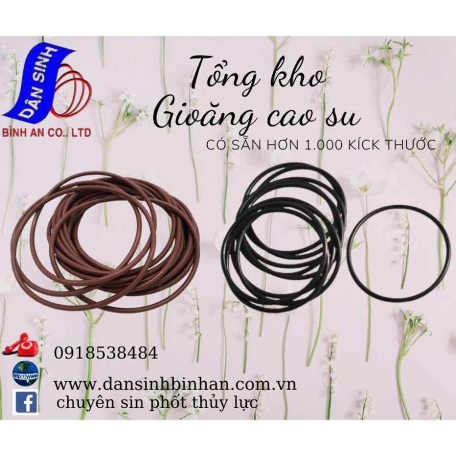 Dày 7mm * (52mm đến 120mm Đường kính trong) Gioăng cao su NBR70