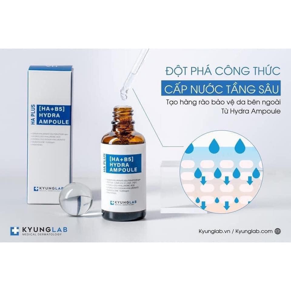 Serum Cấp Ẩm Căng Bóng Da KyungLab HA + B5 Hydra Ampoule - 50ml