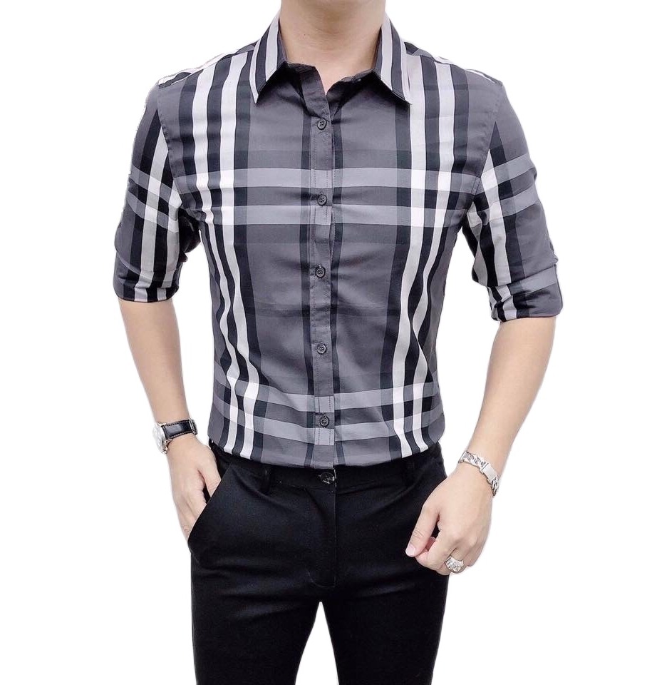 Áo somi nam sọc chất lụa thời trang cao cấp gonshop89 msmn013