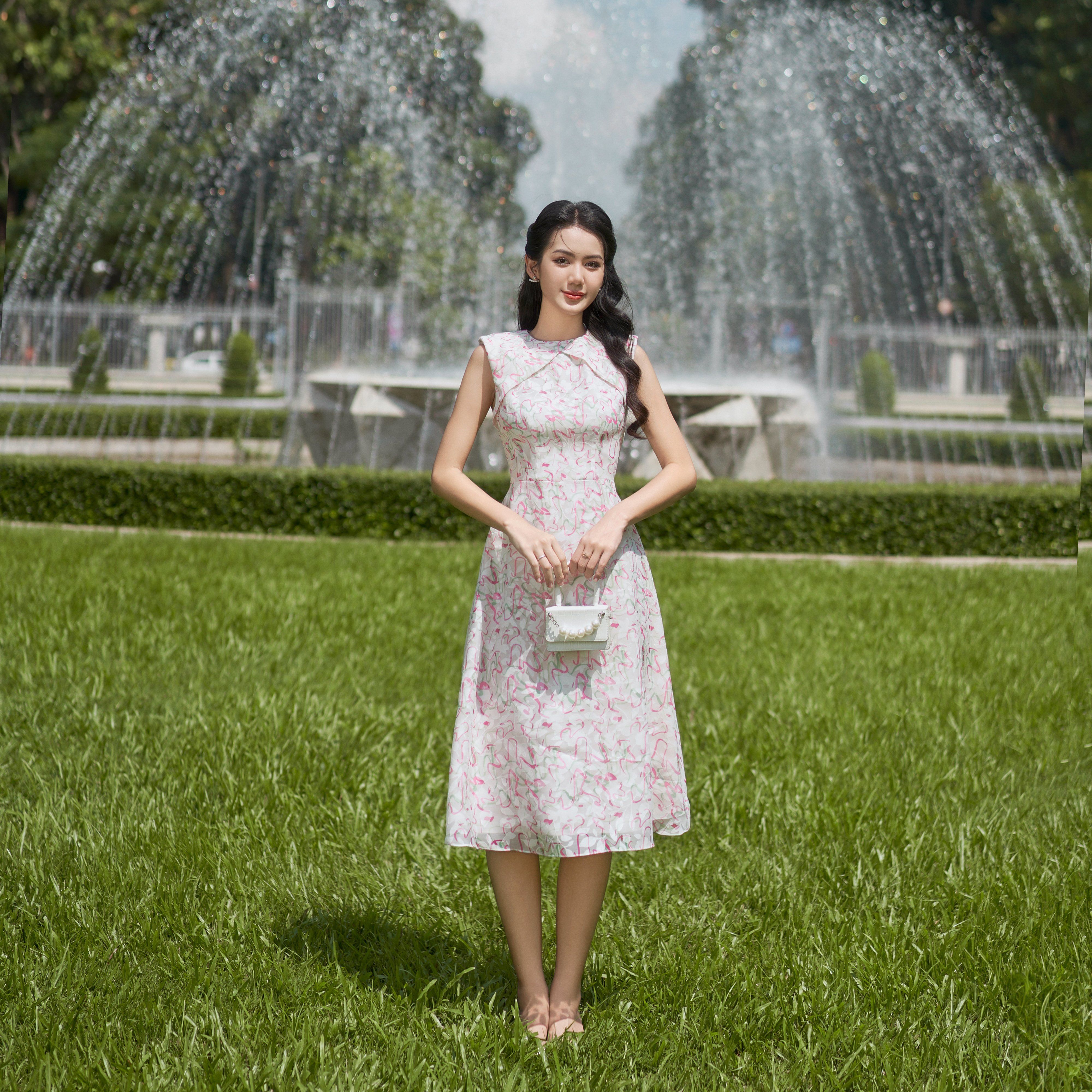 Voucher siêu sale 15% OLV - Đầm Sean Floral Dress