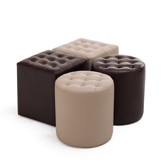 Ghế Đôn đẹp ghế đôn 35cm*40cm chất liệu Da ghế đôn trang điểm đôn da