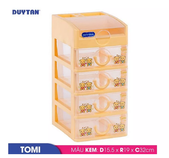 [HCM]Tủ nhựa Duy Tân TOMI Mini 5 tầng - Màu ngẫu nhiên
