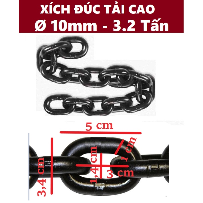 Dây Xích Cẩu Hàng ( chỉ xích ) Cáp Thép Thái Bình Vina