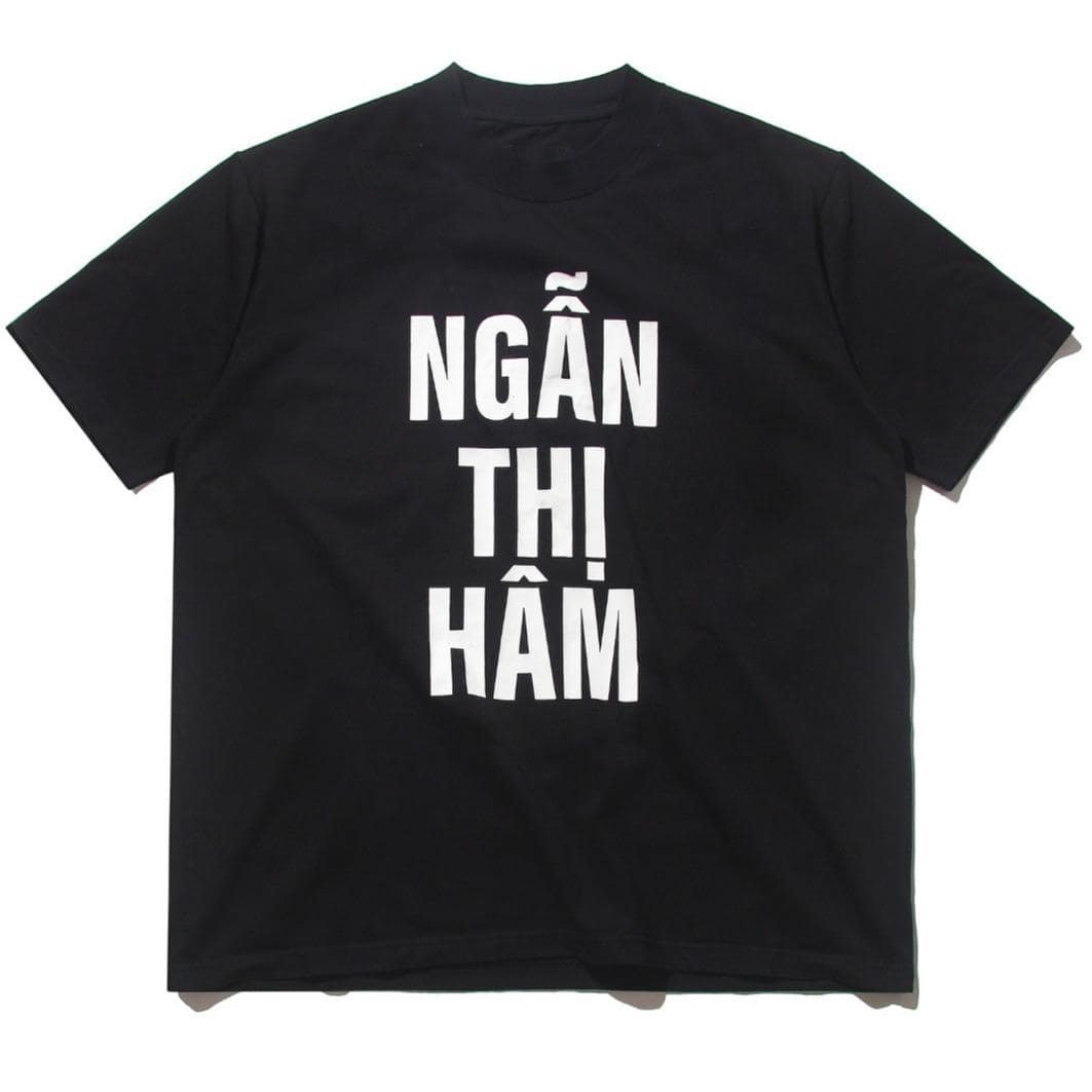 Áo Thun Tlinh "Ghệ" Two-Sided Black T-shirt