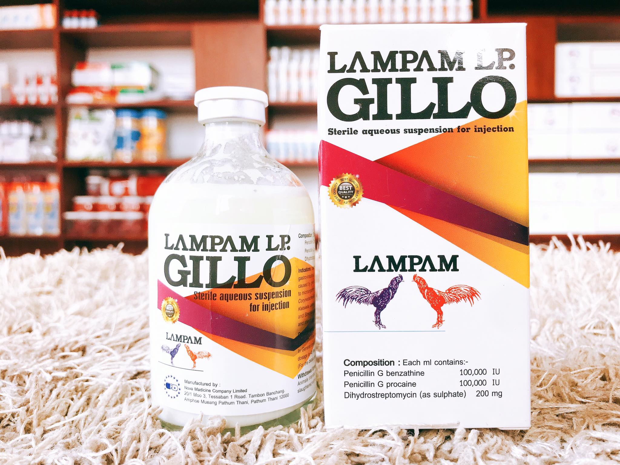 GILLO LAMPAM TRI BÊNH CHO GÀ ĐÁ CHAI 20ML