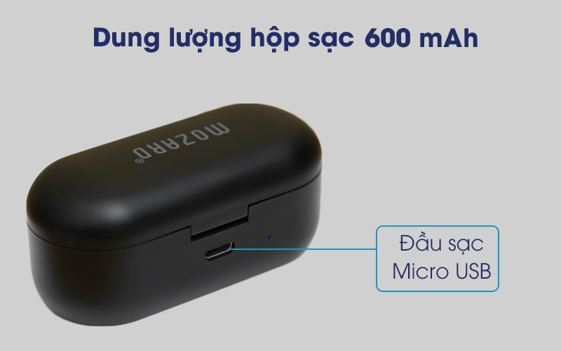 Tai nghe Bluetooth True Wireless Mozard DS635-WB Đen