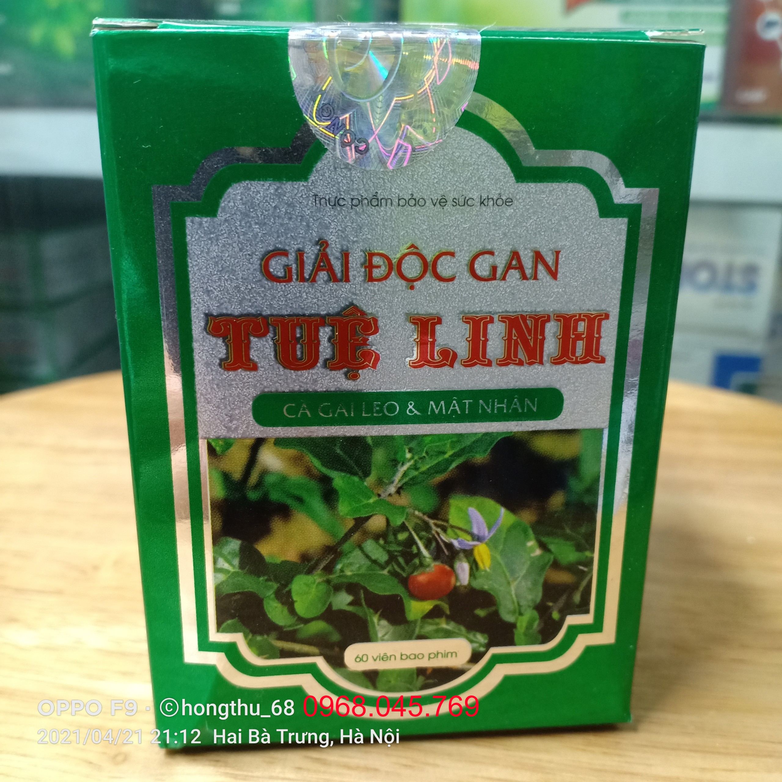 Giải độc gan tuệ linh tăng cường chức năng giải độc gan - hộp 60 viên