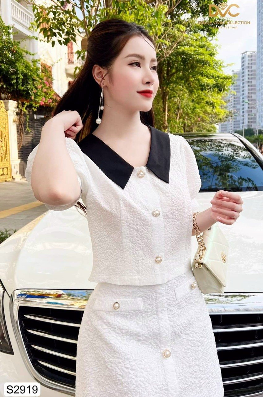 Sét Quần Áo Nữ Áo & Chân Váy Siêu Xinh