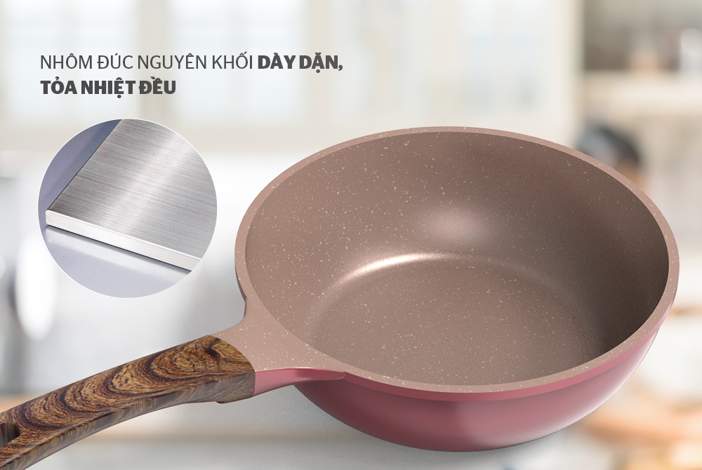 Chảo sâu lòng, đáy từ Sunhouse DP20MP (20/24cm)