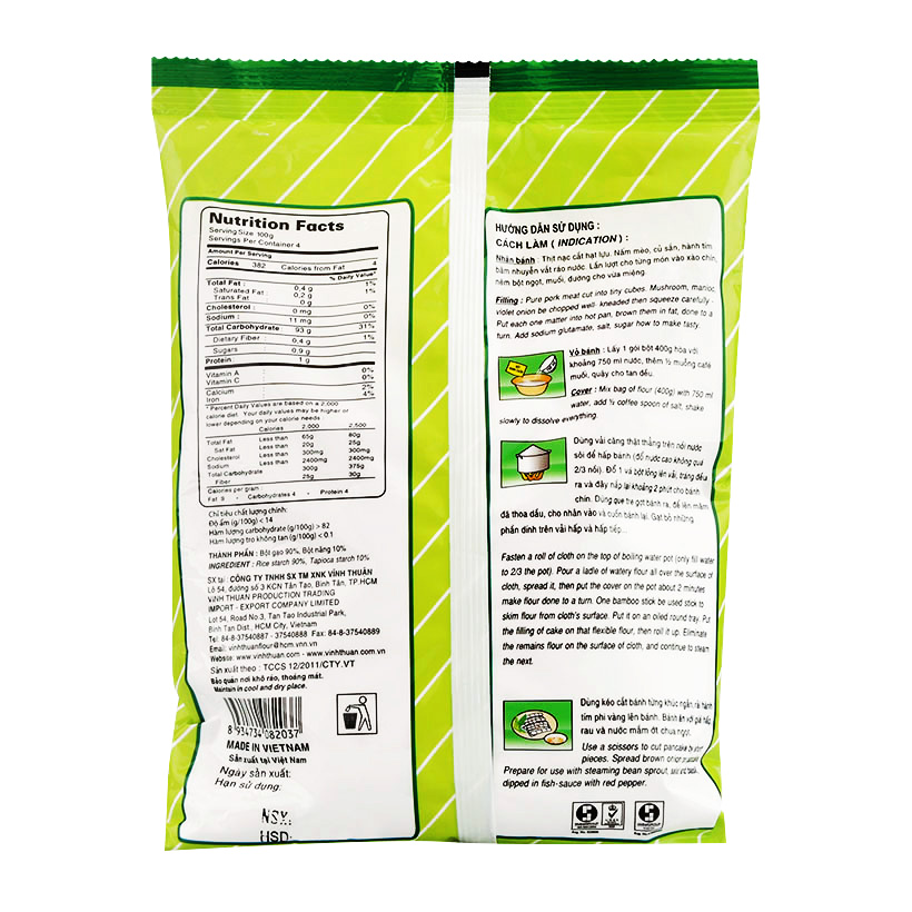 Bột bánh cuốn Vĩnh Thuận gói 400g
