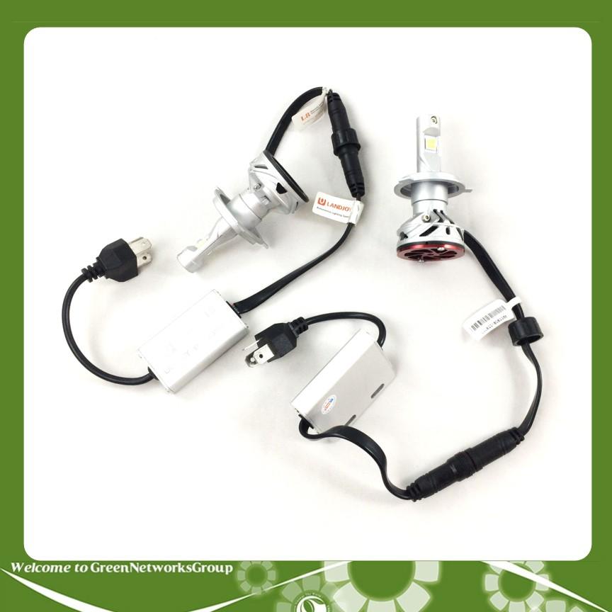 Đèn pha led chân h4 cree xhp70 l8 siêu sáng greennetworks