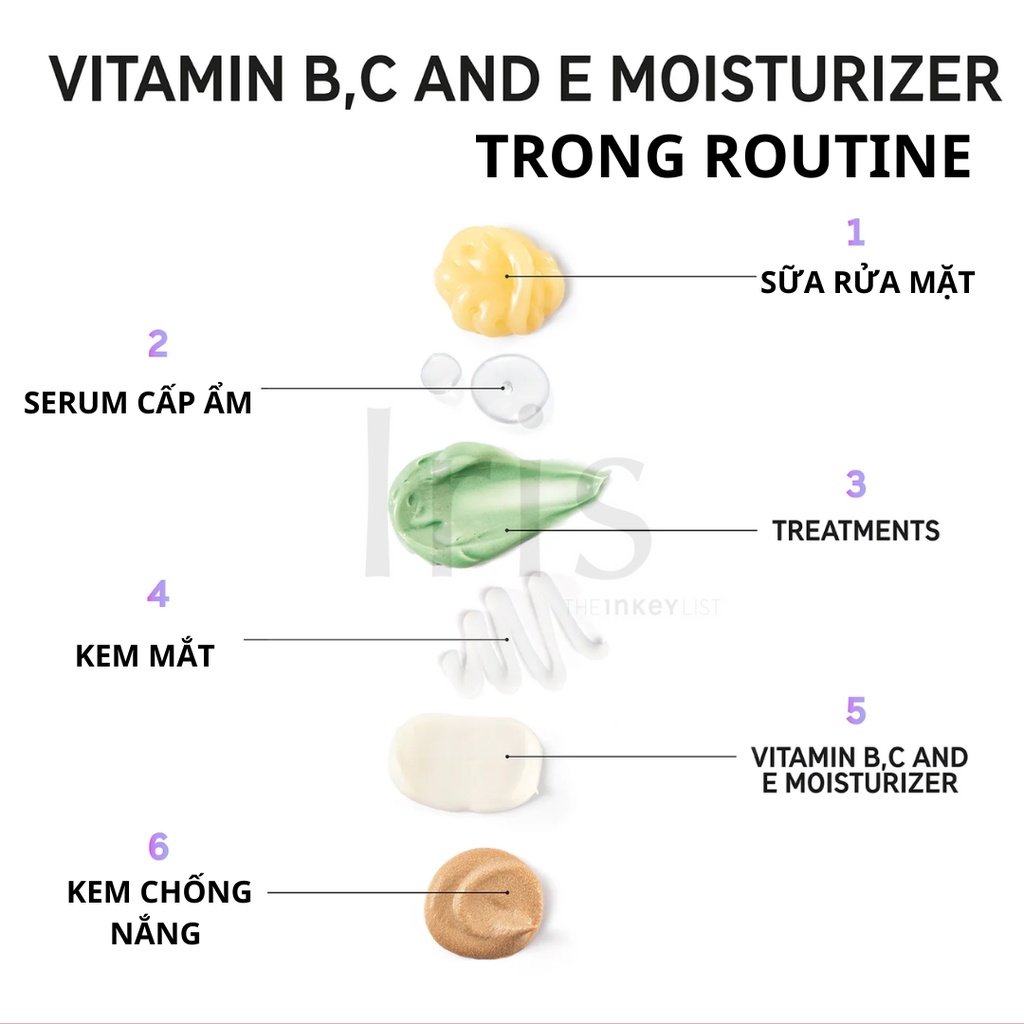 ✅ Kem dưỡng da Vitamin B,C and E Moisturizer -The INKEY List (BILL CANADA)