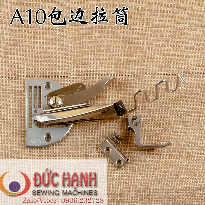 Bộ cử viền A10 2 mép dùng cho máy 1 kim công nghiệp- dùng vải mỏng và vừa