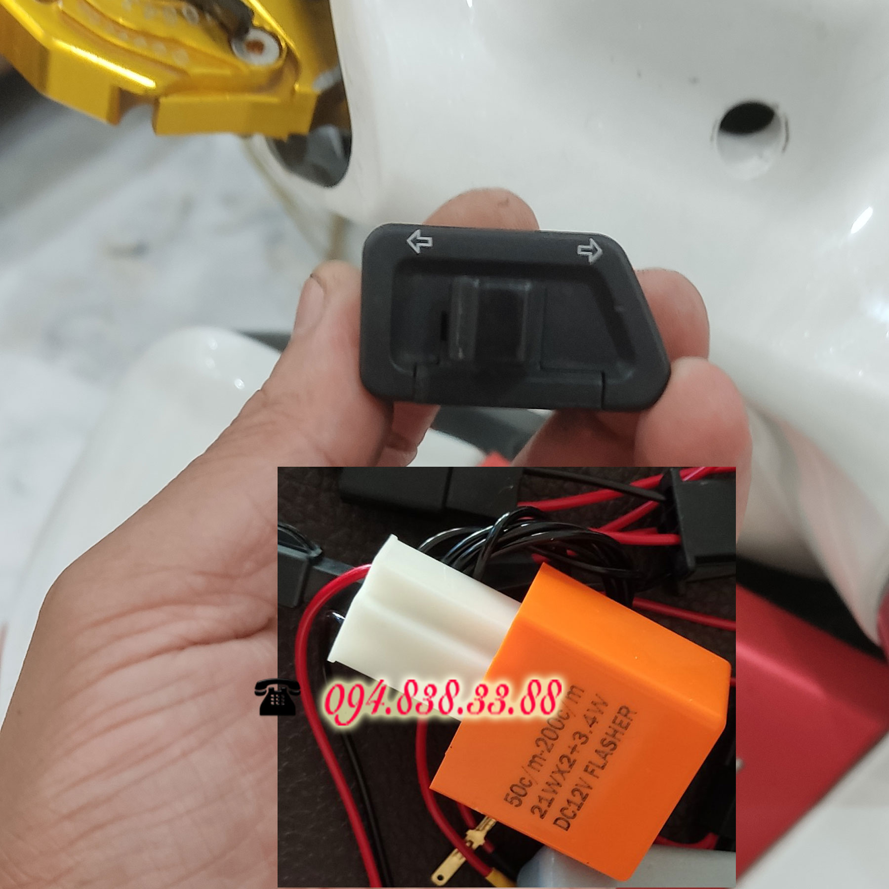 Công tắc Hazard Cho xe Klara A2/S22/Feliz/Feliz S/Klara Neo / Feliz Neo, Vento Neo